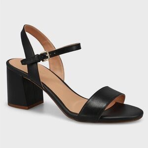 Cole Haan Black Block Heel Sandals